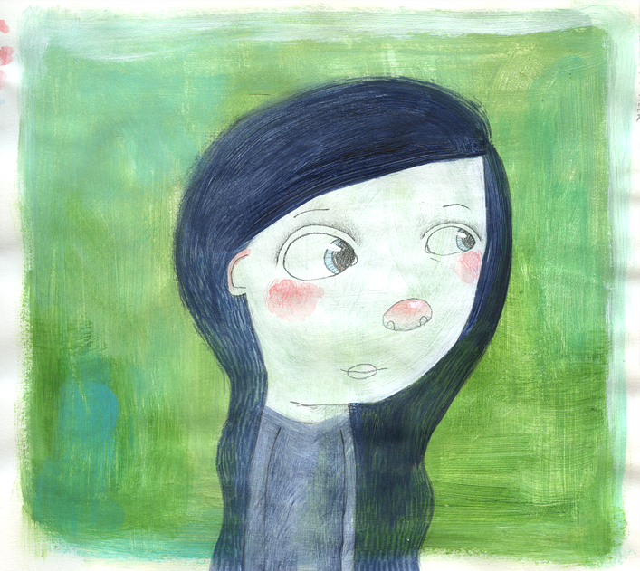 Sketch-Blue-Hair-Girl