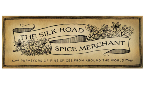 Illustrated Sign for The Silk Road Spice Merchant